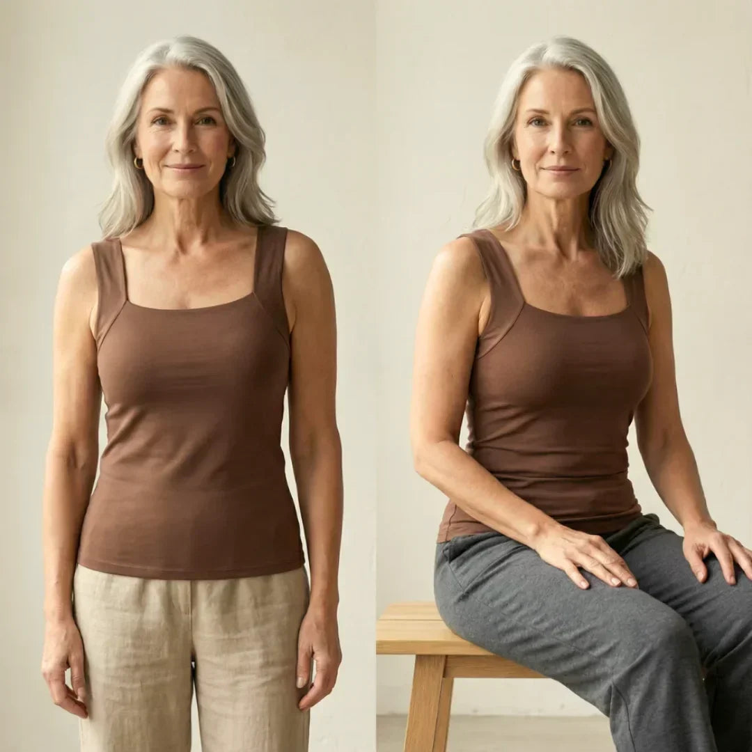 Jeannette | Débardeur à soutien-gorge intégré, confort assuré