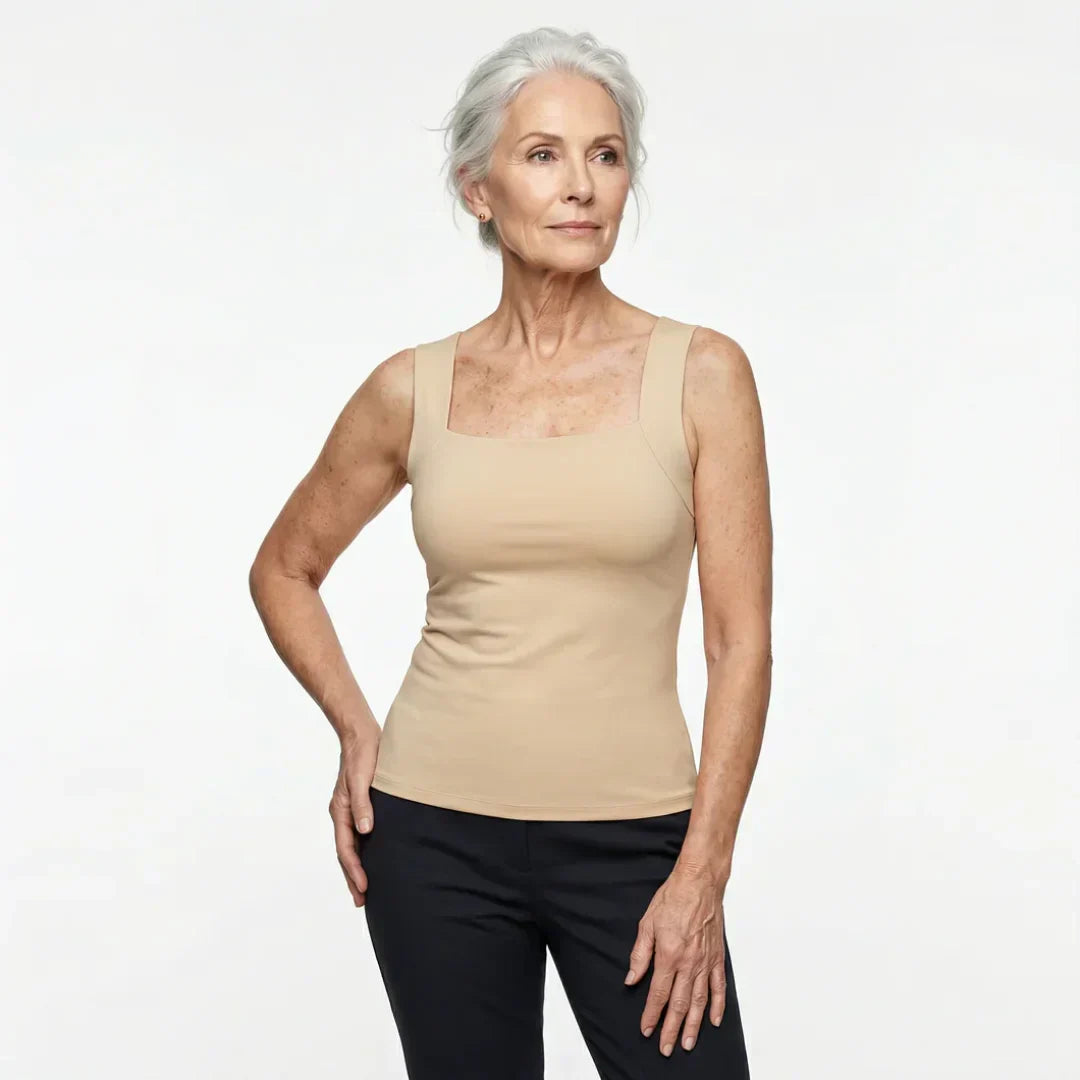 Jeannette | Débardeur à soutien-gorge intégré, confort assuré