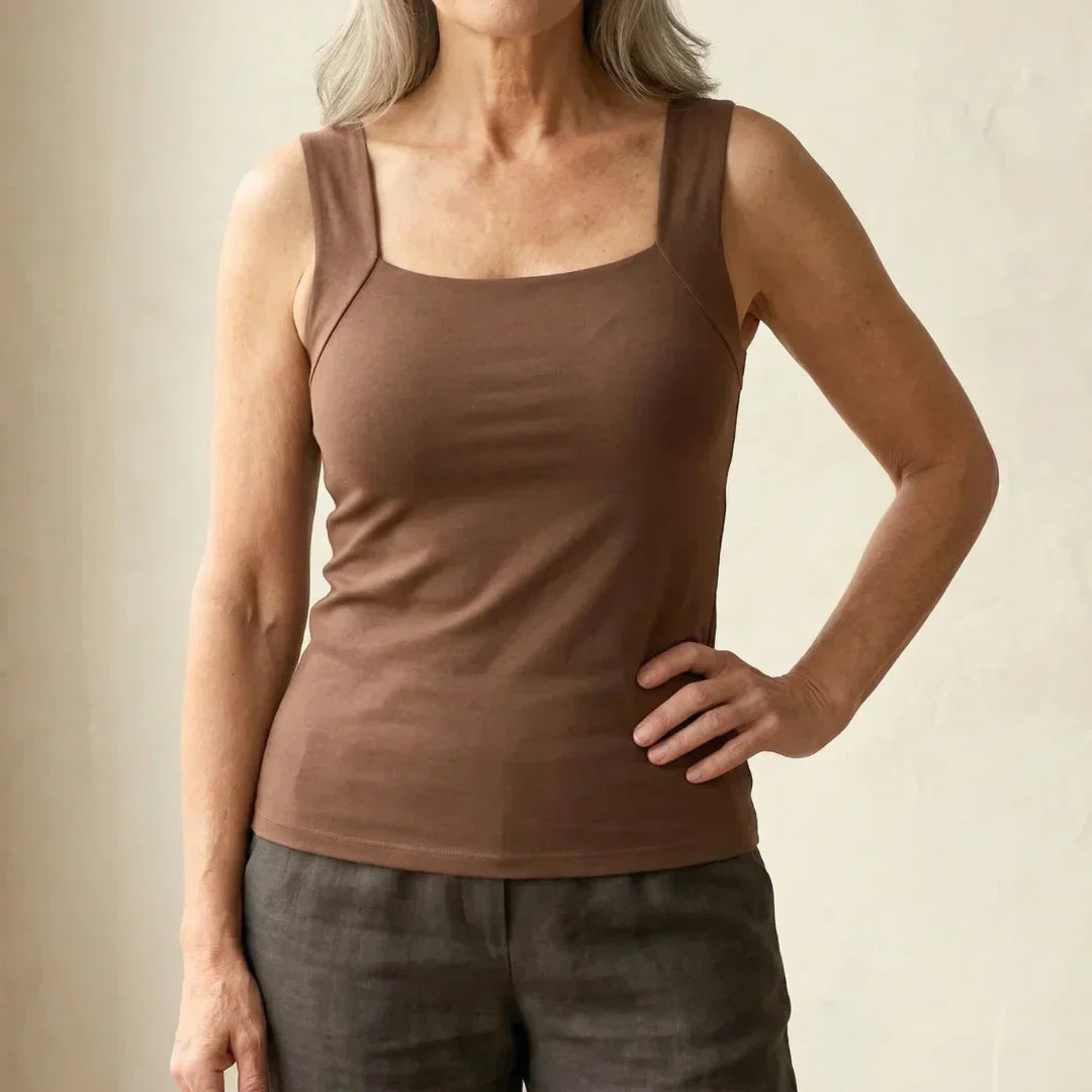 Jeannette | Débardeur à soutien-gorge intégré, confort assuré