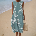 Geneviève | Robe Midi Florale Élégante et Féminine