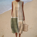 Rosalie | Robe Midi Contemporaine — Élégance Moderne