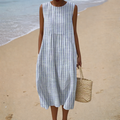 Anaïs | Robe rayée au charme balnéaire