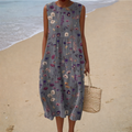 Geneviève - Robe Midi Champêtre Élégante et féminine