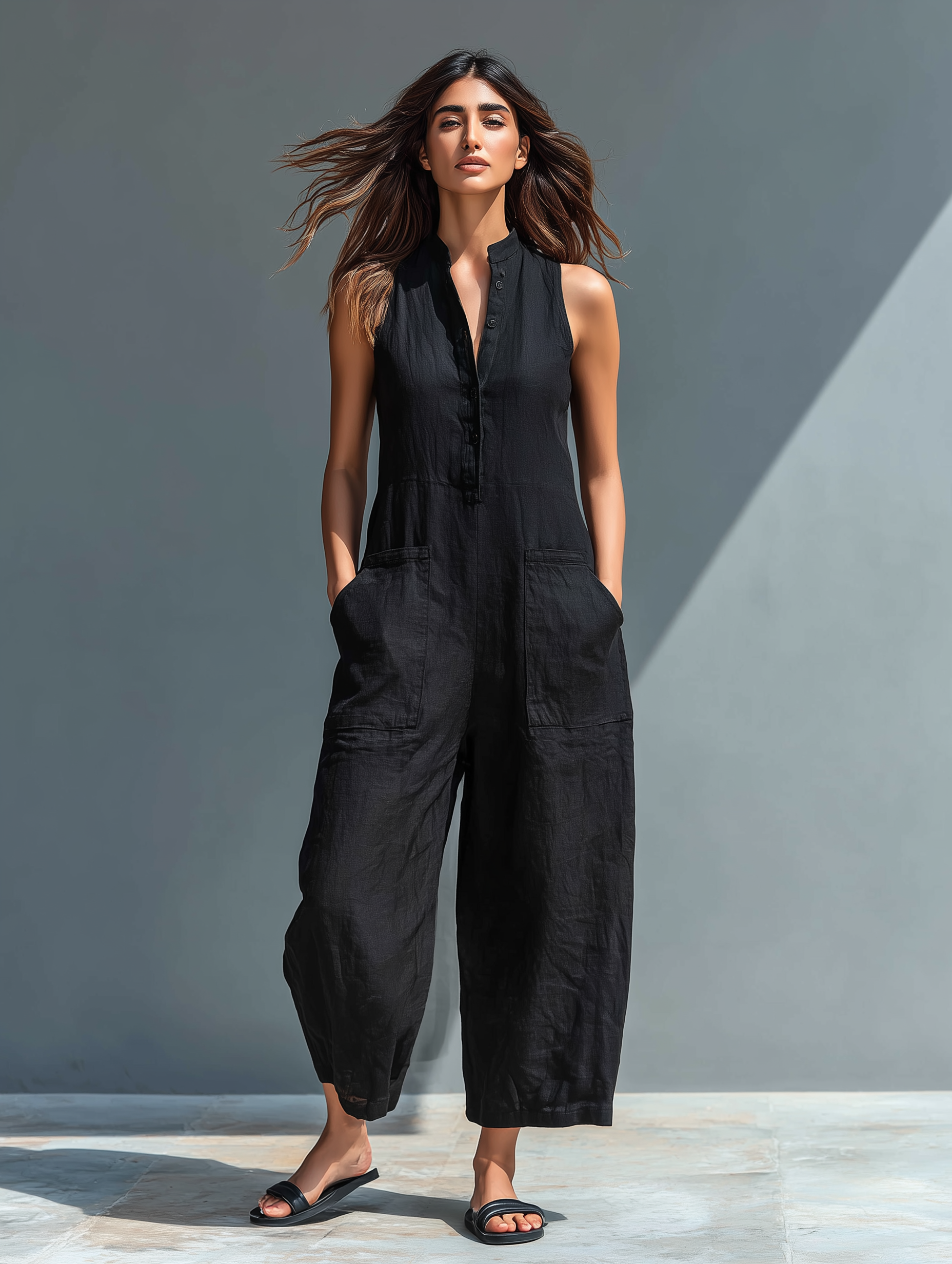 Danika | Refined Sleeveless Jumpsuit