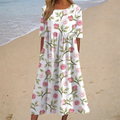 Aurélie | Robe Midi Romantique — Élégance Romantique Assurée