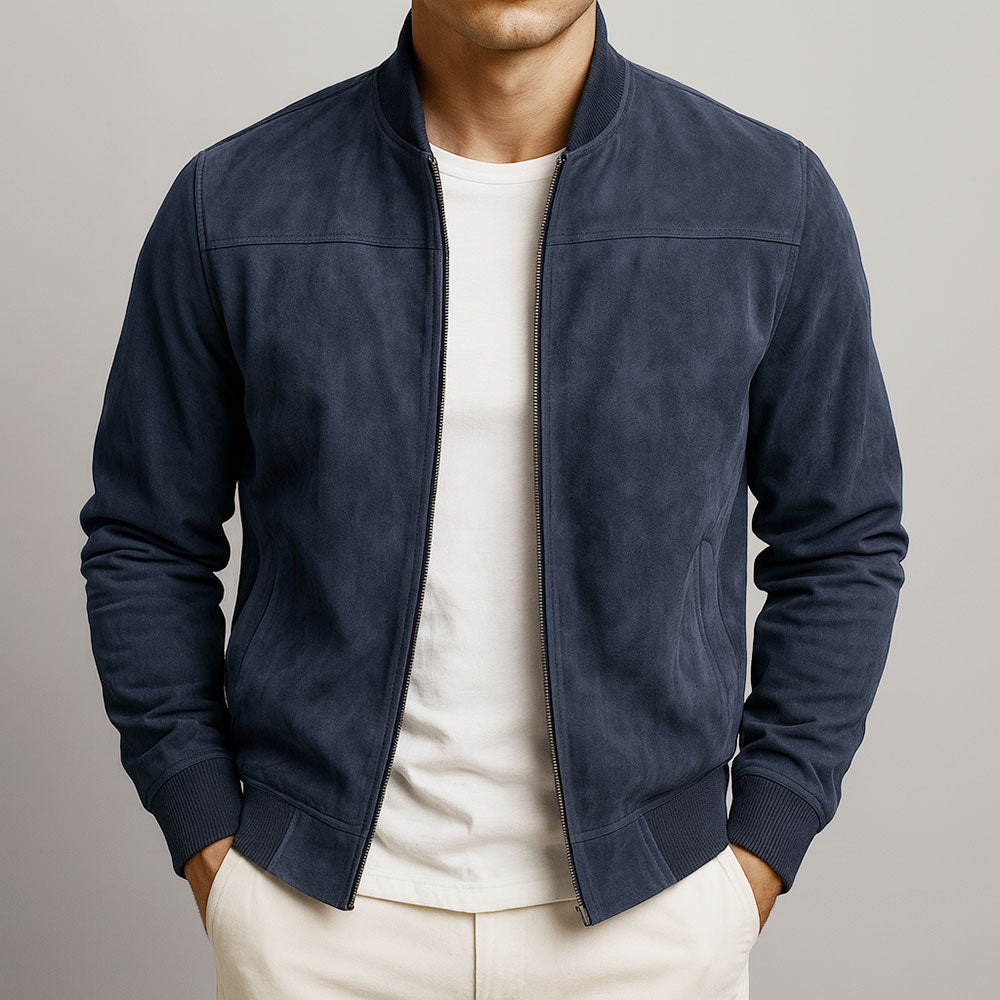Félix™ – Le Blouson en Suède Authentique pour Homme