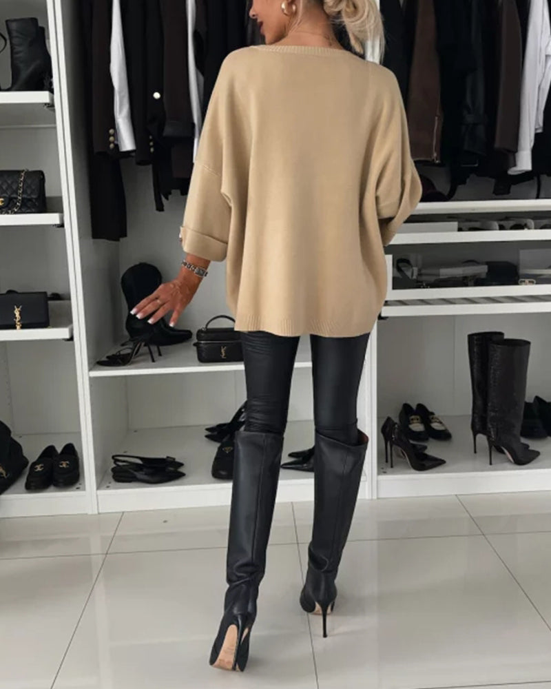 Evelyne - Haut Élégant en Tricot pour Femmes
