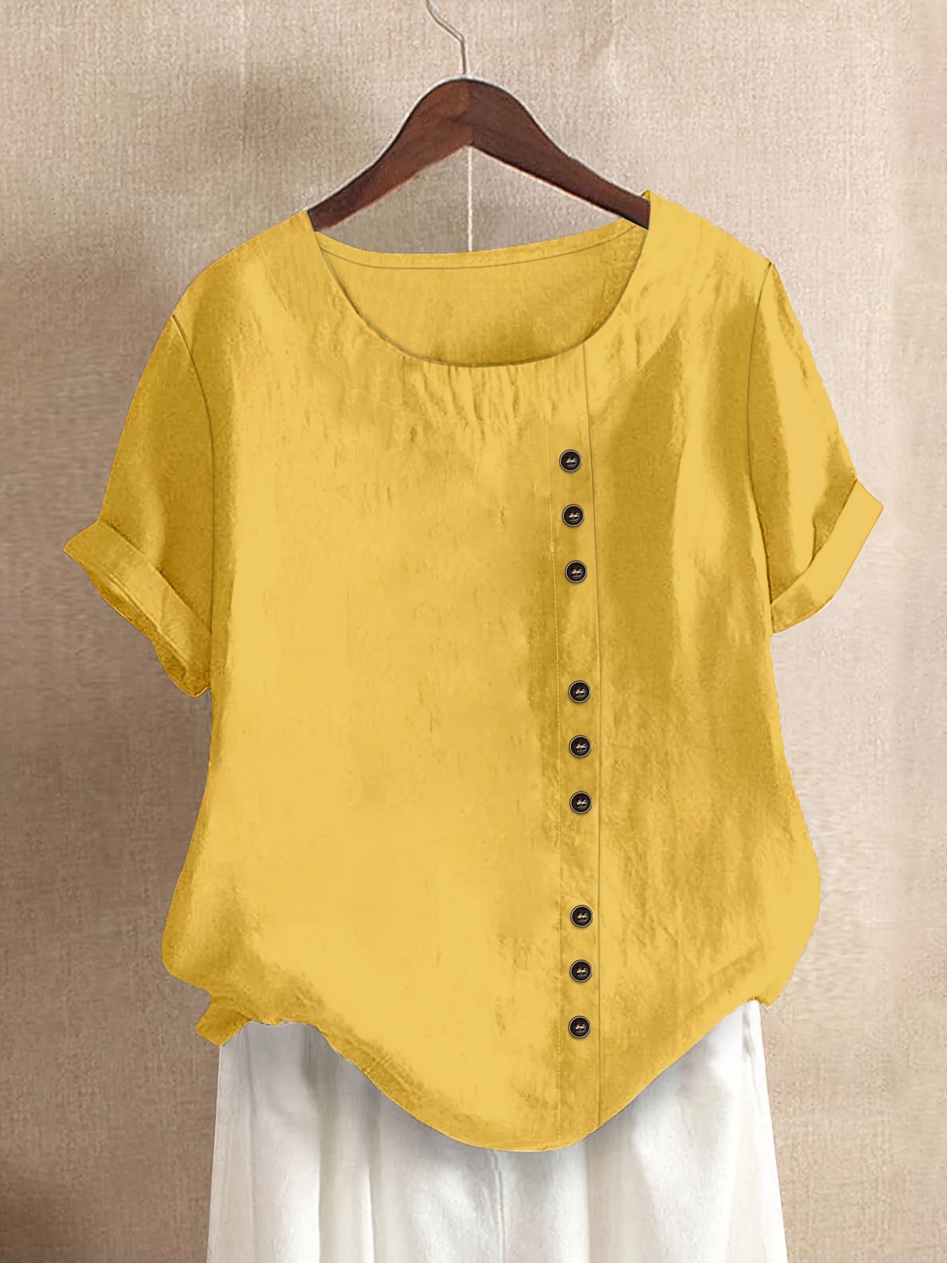 Claire | Blouse décontractée à boutons