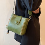 Carmen - Sac Carré Rétro en PU Souple pour Femmes