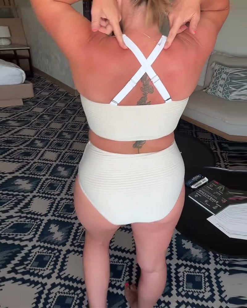 Aurore - Bikini triangle uni décontracté | Le bikini qui sublime chaque silhouette !