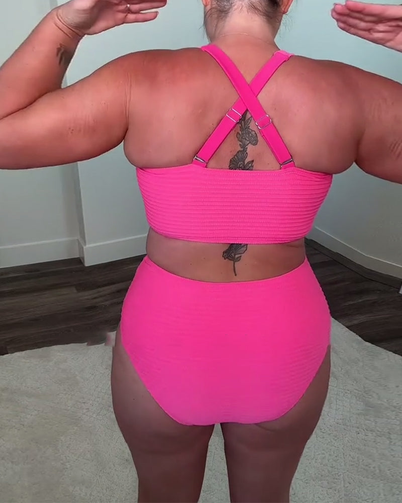 Aurore - Bikini triangle uni décontracté | Le bikini qui sublime chaque silhouette !