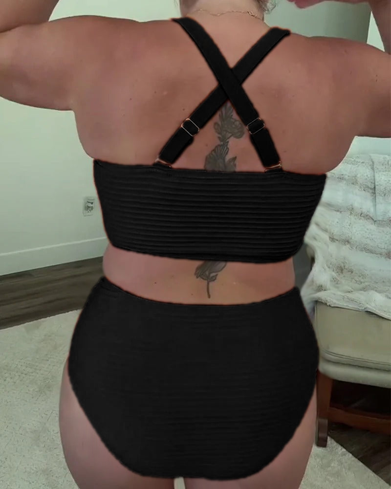 Aurore - Bikini triangle uni décontracté | Le bikini qui sublime chaque silhouette !
