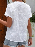 Hazel | Blouse à encolure en V à motifs floraux