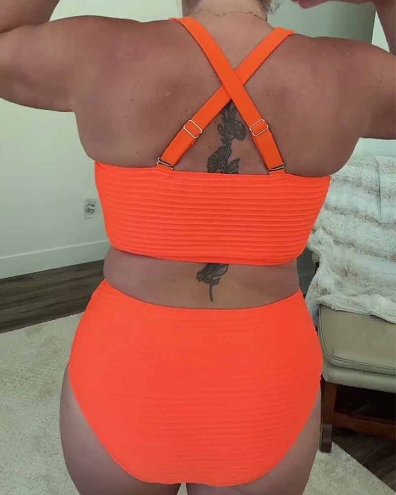 Aurore - Bikini triangle uni décontracté | Le bikini qui sublime chaque silhouette !