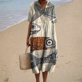 Bérénice | Robe Midi Artistique — Élégance Créative