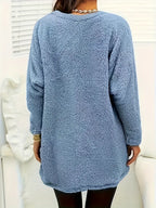 Édith - Sweatshirt Polaire Cœur Coloré avec Poches