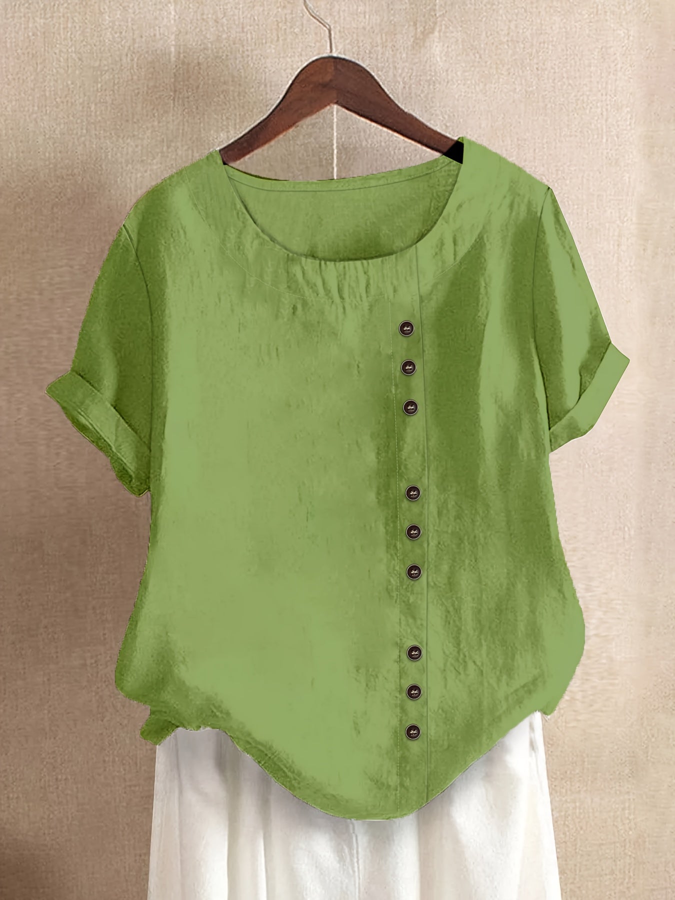 Claire | Blouse décontractée à boutons