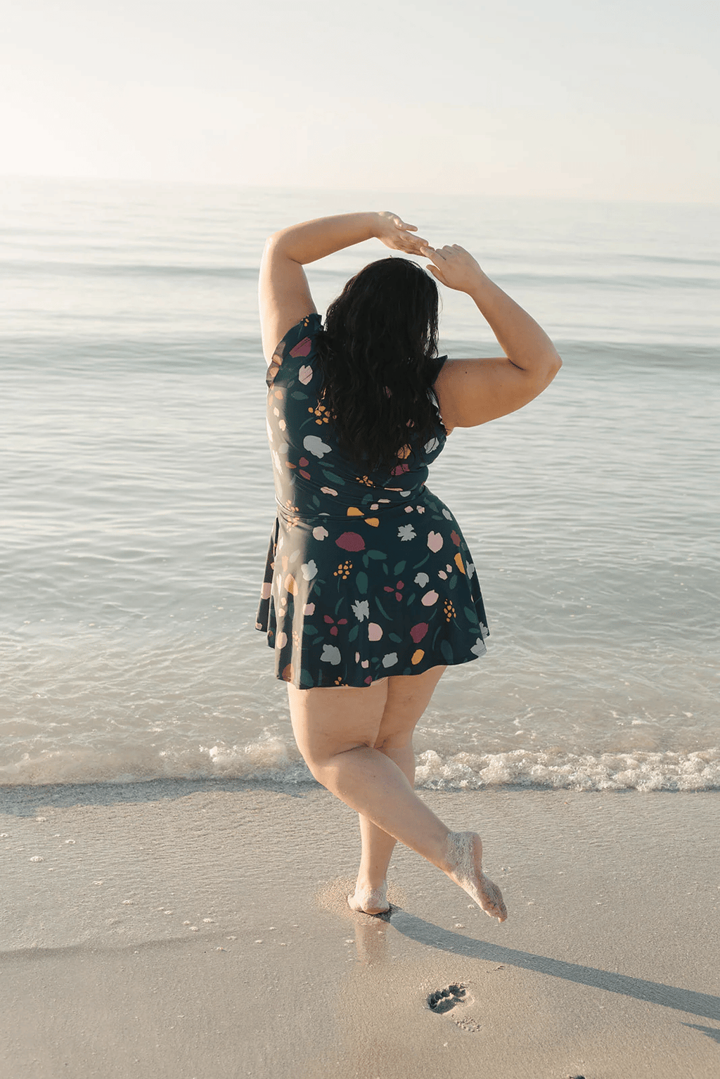 Bibiane - Maillot de bain avec volants et soutien-gorge intégré