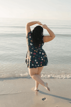 Bibiane - Maillot de bain avec volants et soutien-gorge intégré
