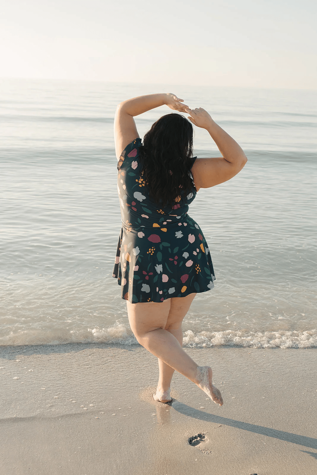 Bibiane - Maillot de bain avec volants et soutien-gorge intégré