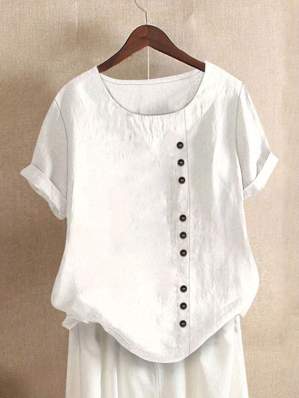 Claire | Blouse décontractée à boutons