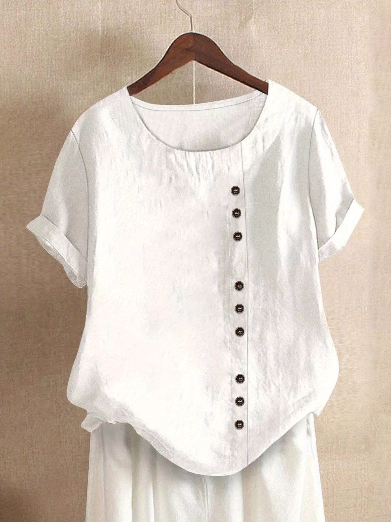 Claire | Blouse décontractée à boutons