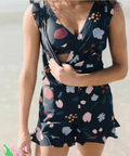 Bibiane - Maillot de bain avec volants et soutien-gorge intégré