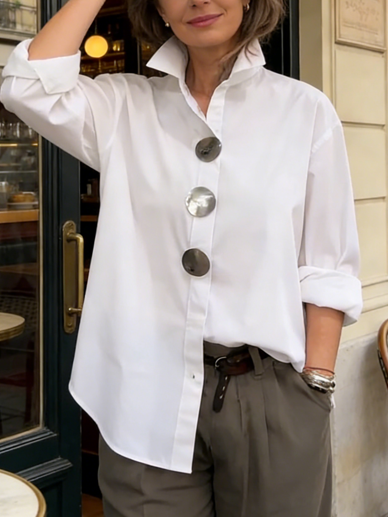 Juliette | Button Detail Blouse