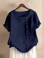 Claire | Blouse décontractée à boutons