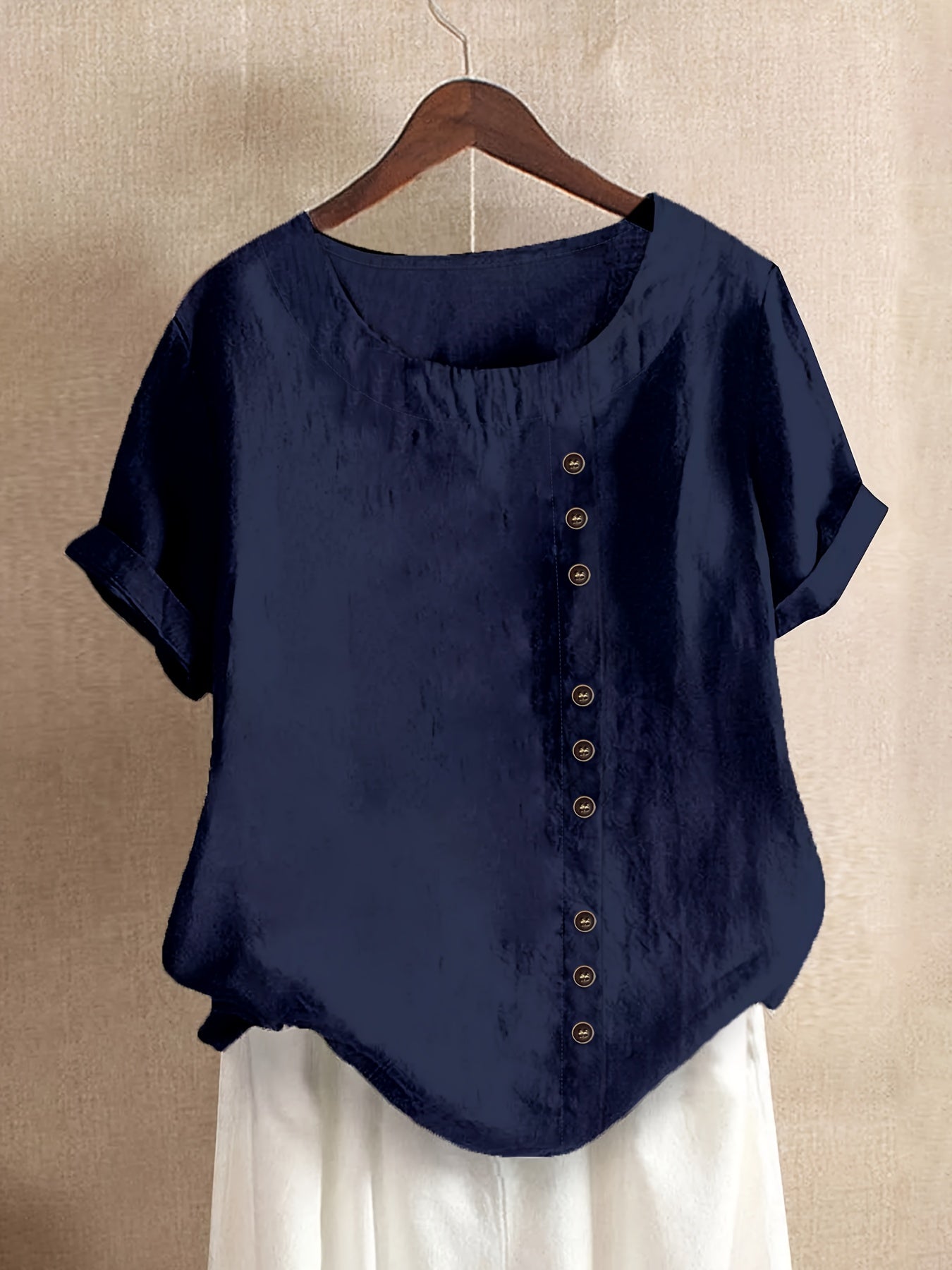 Claire | Blouse décontractée à boutons