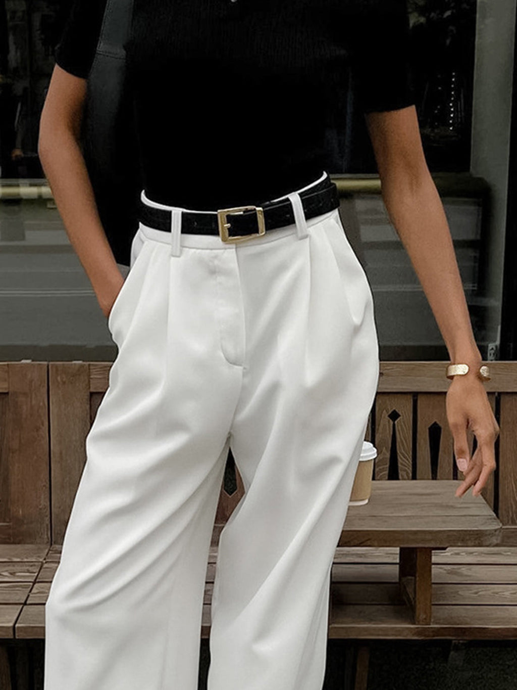 Blair | Wide Leg Pants (No Belt)