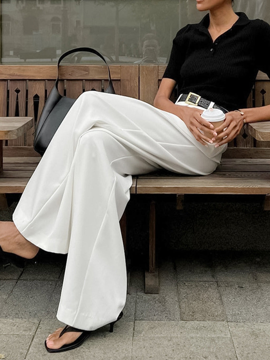 Blair | Wide Leg Pants (No Belt)