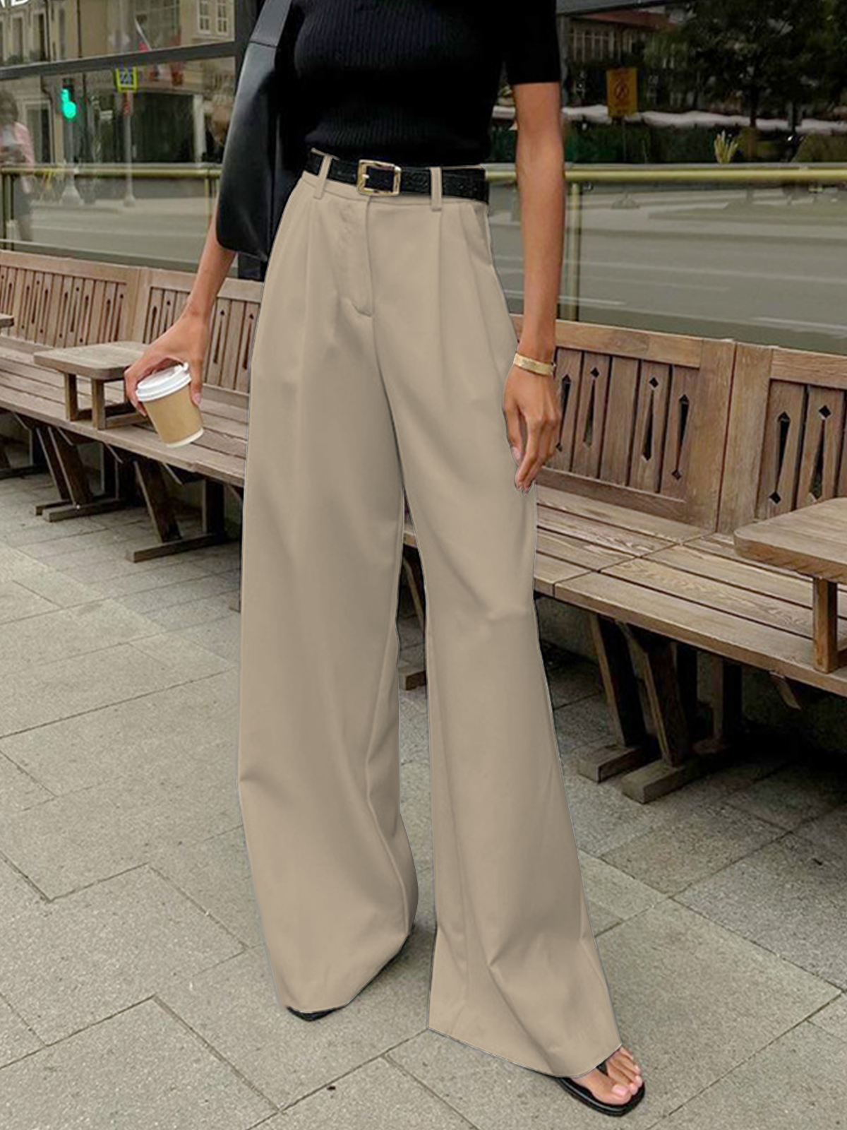 Blair | Wide Leg Pants (No Belt)