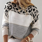 Laure - Pull léopard tendance et confortable