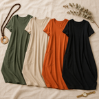 Robe Sophie™ — Robe Élégante avec Couverture Subtile du Ventre