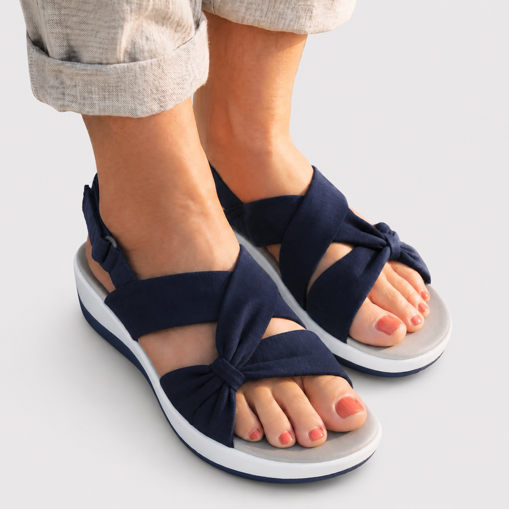 Hélène | Sandales orthopédiques en tissu