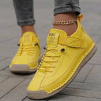 Gisela - Chaussures orthopédiques confortables à effet cuir