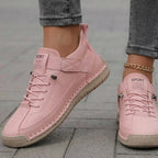 Gisela - Chaussures orthopédiques confortables à effet cuir