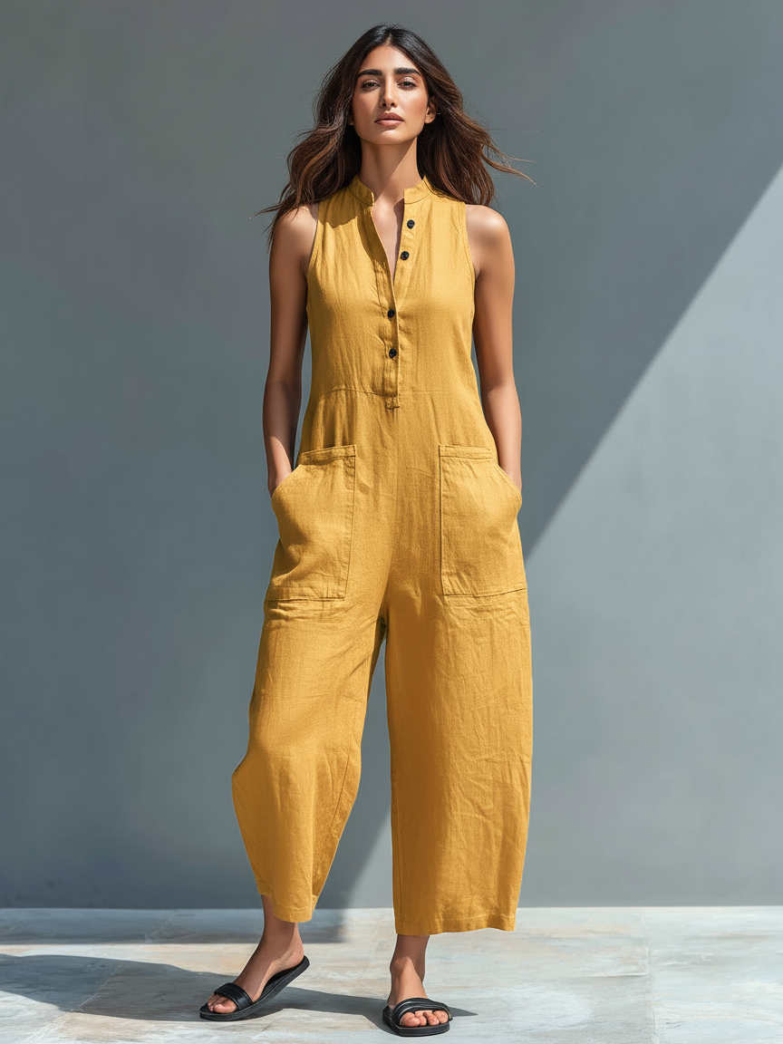 Danika | Refined Sleeveless Jumpsuit