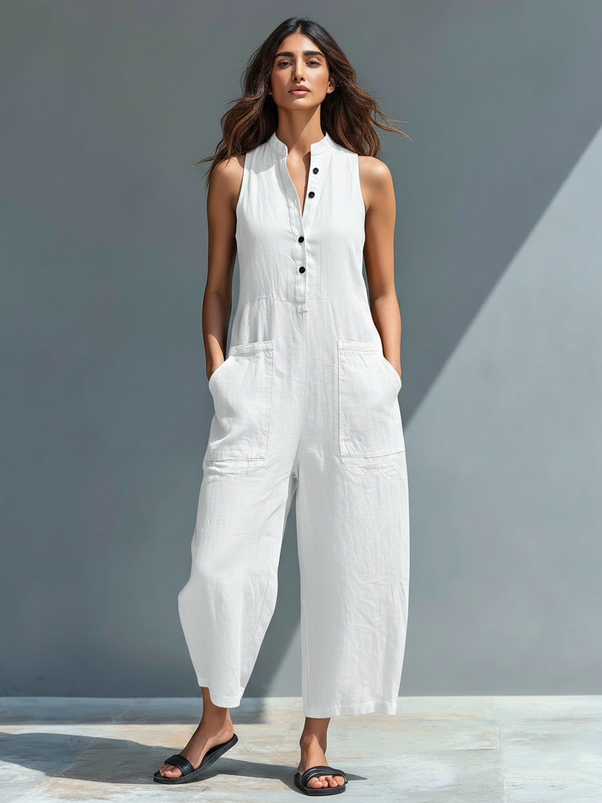 Danika | Refined Sleeveless Jumpsuit