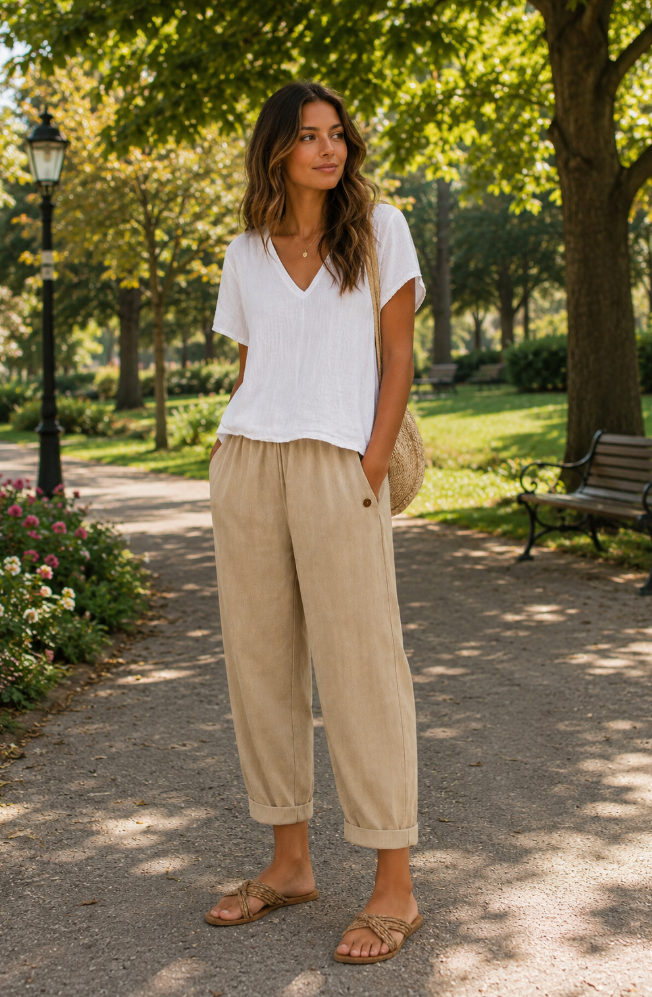 Camille | Pantalon en lin léger