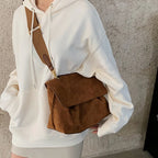 Lucette - Sac Bandoulière Suédine Vintage