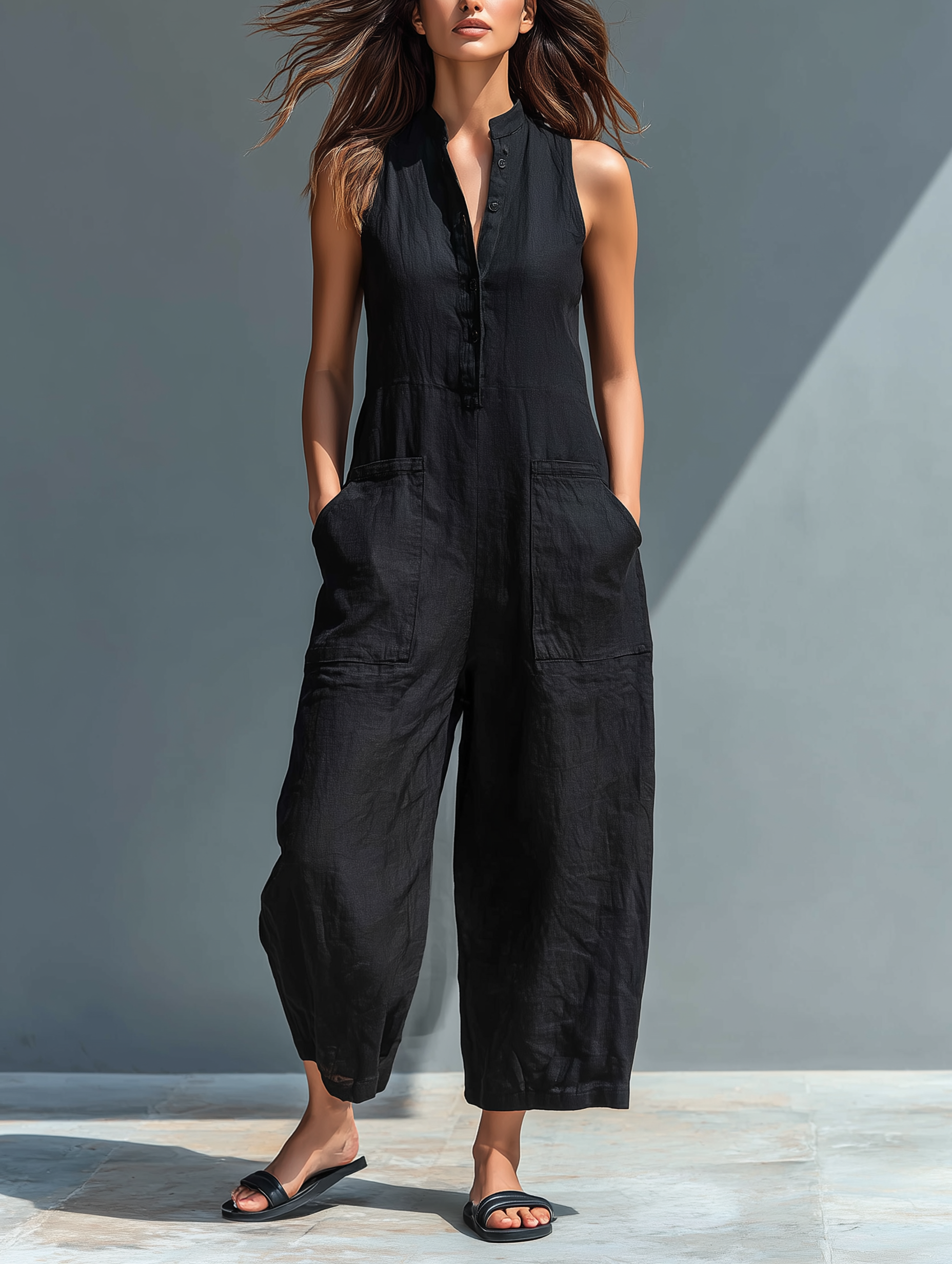 Danika | Refined Sleeveless Jumpsuit