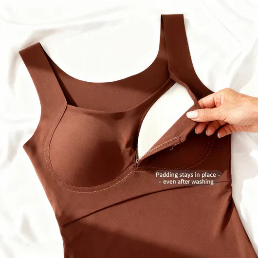 Jeannette | Débardeur à soutien-gorge intégré, confort assuré