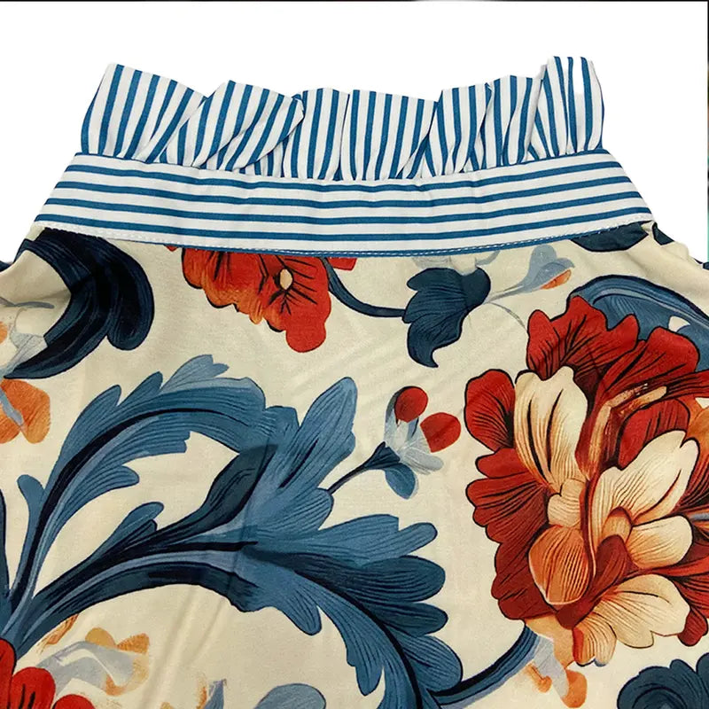 SERENITY™ - Blouse imprimée à fleurs vintage chic