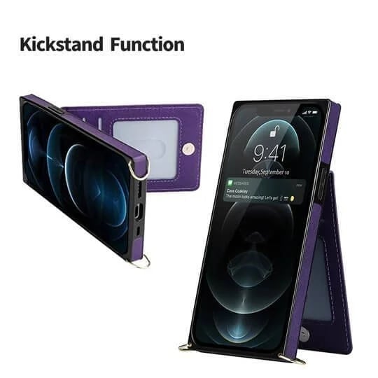 Roseline - Coque iPhone avec cordon et porte-cartes