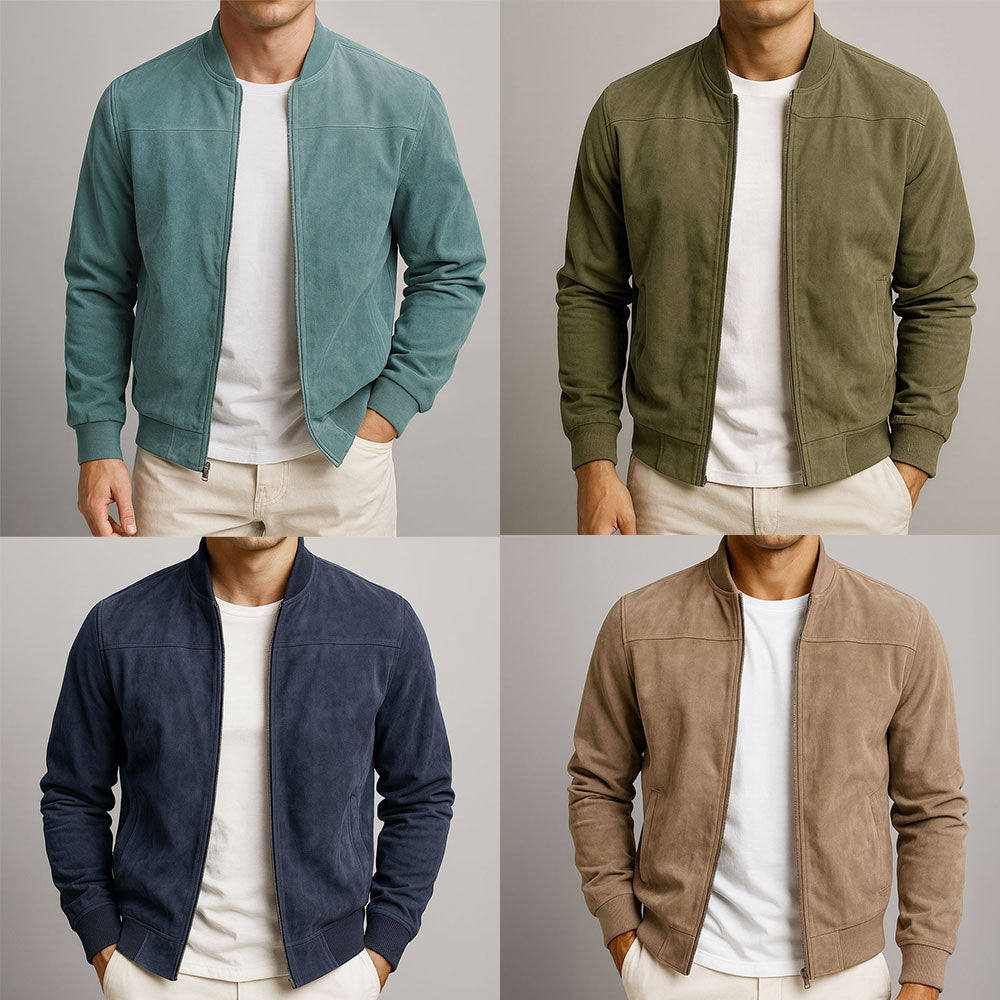 Félix™ – Le Blouson en Suède Authentique pour Homme