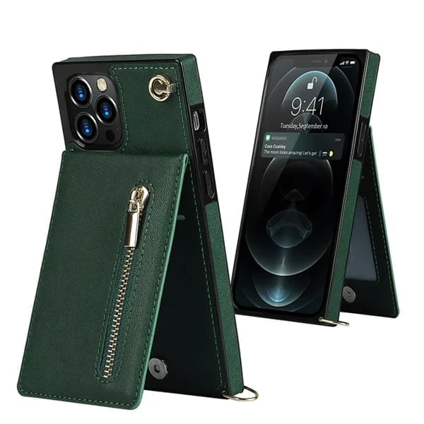Roseline - Coque iPhone avec cordon et porte-cartes