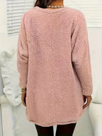 Édith - Sweatshirt Polaire Cœur Coloré avec Poches