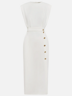 Marielle | Timeless Button Midi Dress